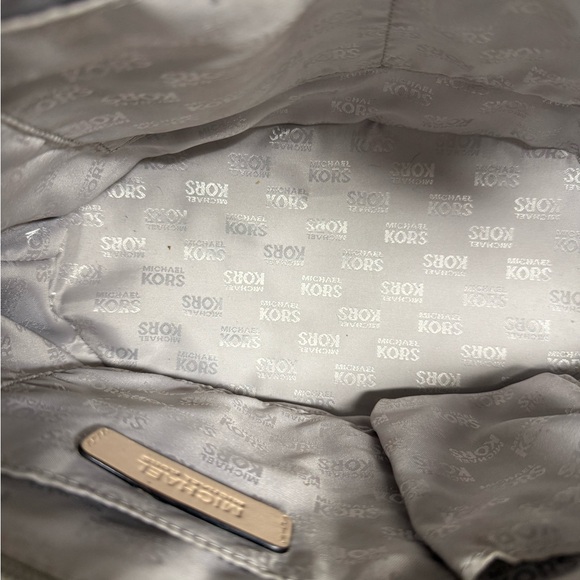 Michael Kors Elegant Gray and Tan Tote - Picture 8 of 8